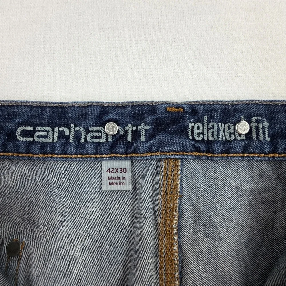 Carhartt Rugged Flex Relaxed Fit Utility Logger Jeans 103890 Double Knee 42x30